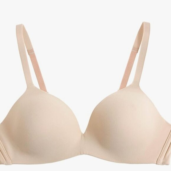 NWT Wacoal womens How Perfect Wire Free T-shirt Bra, sand, 30C - Picture 4 of 6